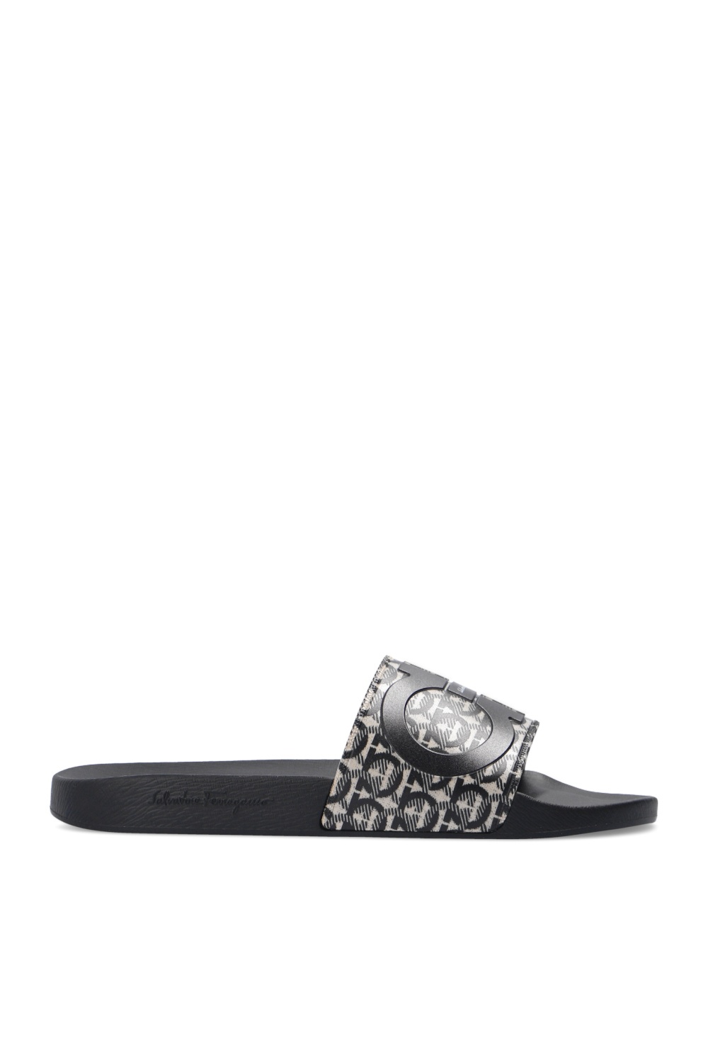 ferragamo slides black and red